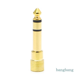 Bang อะแดปเตอร์แจ็คหูฟังสเตอริโอ 6 5 มม. 1 4 Male Plug To 3 5 มม. 1 8 Female