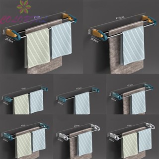 【COLORFUL】Towel Rack Double Single Hanger Save Space Towel Bar Rack Wall-mounted