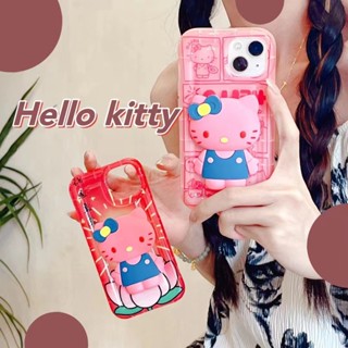 เคสโทรศัพท์มือถือ ซิลิโคนนิ่ม กันกระแทก ลายการ์ตูนคิตตี้น่ารัก สําหรับ iPhone 14 14promax 14pro 13 13promax 13pro 12 12promax 12pro 11