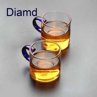 Diamd แก้วชาบอโรซิลิเกต ขนาดเล็ก 120 มล. พร้อมที่จับ สีโปร่งใส