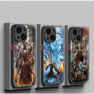 เคสโทรศัพท์มือถือแบบนิ่ม ลายอะนิเมะ god of war Y241 สําหรับ iPhone 12 13 Plus 14 Pro Max