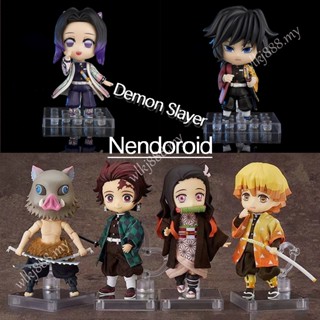 โมเดลฟิกเกอร์ Demon Slayer Nendoroid Tanjirou 1194 Nezuko 1334 Zenitsu 1655 Kochou Shinobu Tomioka Giyuu Hashibira Inosuke ของเล่นสําหรับเด็ก