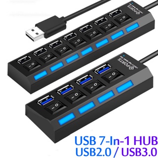 ฮับแบ่งพอร์ต USB ออกเป็นสี่พอร์ตผ่านสวิตช์ -DC308