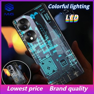 Mg เคสโทรศัพท์มือถือ LED 2D สําหรับ Samsung S23ULTRA S23Plus S21Plus S22Plus S22ULTRA S20PLUS A53 A73 A12 A14 A72 A71 A52 A51 A32 A21S NOTE10 10Plus NOTE20ultra