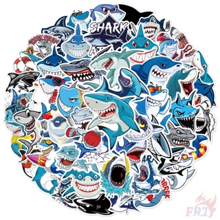 50 ชิ้น / ชุด ❉ สติกเกอร์ Q Funny Shark Series 04 สําหรับตกแต่ง ❉ สติกเกอร์ Doodle แฟชั่น กันน้ํา DIY