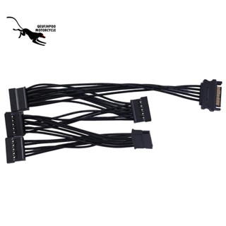 สายเคเบิลแยกพาวเวอร์ซัพพลาย 4Pin IDE 1 เป็น 5 SATA 15Pin สําหรับ PC Sever 18AWG 4-Pin เป็น 15-Pin DIY