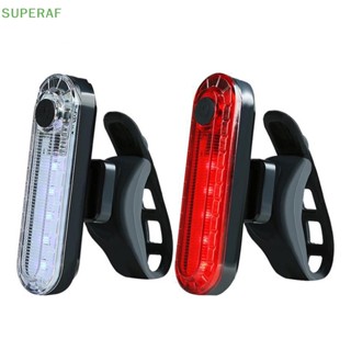 Superaf ไฟท้ายจักรยาน LED USB กันน้ํา