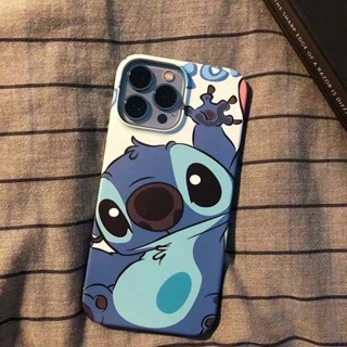 เคสโทรศัพท์มือถือแบบแข็ง ลายการ์ตูน Stitch น่ารัก สําหรับ iPhone 14proamx 13promax 12promax 11promax 7 8plus 6s xs