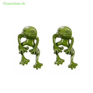 Peacellow ใหม่ ต่างหูสตั๊ด รูปกบน่ารัก สไตล์โกธิคพังก์ สร้างสรรค์ เครื่องประดับ สําหรับผู้หญิง 1 คู่