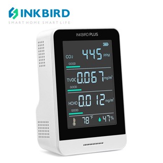 Inkbirdplus เครื่องตรวจจับความชื้น CO2 ดิจิทัล คาร์บอนไดออกไซด์ ชาร์จได้