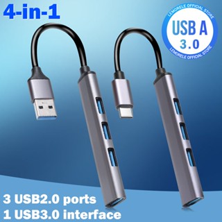 ฮับ USB 3.0 มัลติฟังก์ชั่น หลายอินเตอร์เฟซ Docking Station / อะแดปเตอร์แปลงแล็ปท็อป OTG / ฮับ 4-in-1 ตัวแยกอลูมิเนียมอัลลอยด์ / สมาร์ทโฟน Type C แท่นวางความเร็วสูง