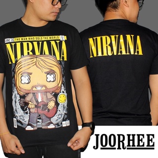 เสื้อยืดลําลอง แขนสั้น พิมพ์ลาย Nirvana Kurt Cobain Music แฟชั่นฤดูร้อน