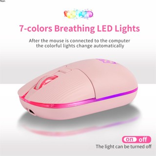 เมาส์ไร้สาย RGB2.4G LUNA รูปแมวน่ารัก