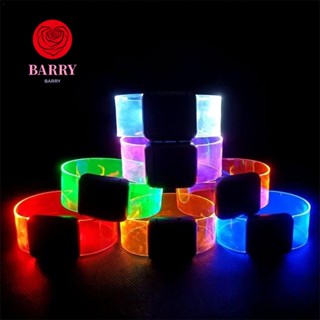 BARRY สายรัดแขนวิ่ง ปาร์ตี้ เชียร์ริ่ง พร็อพไฟกลางคืน LED แบตเตอรี่ ไฟนิรภัย สายรัดข้อมือแม่เหล็ก LED สร้อยข้อมือเรืองแสง