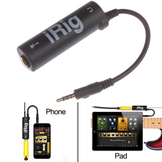 IRIG Pw- จูนเนอร์กีตาร์ I-Rig อินเตอร์เฟส แปลงสายกีตาร์ แบบเปลี่ยน สําหรับกีตาร์ โทรศัพท์