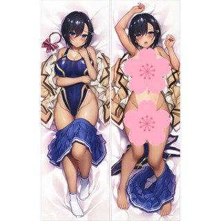 ของแท้ ปลอกหมอน ลายอนิเมะ Xe Dakimakura สีน้ําตาล ขนาด 50x150 ซม. สําหรับตกแต่งชุดว่ายน้ํา