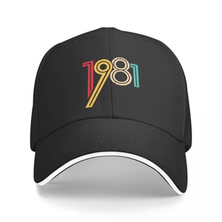 【พร้อมส่ง】หมวกเบสบอล กันแดด กันลม สไตล์วินเทจ 1981 40th Birthday Gift (3)