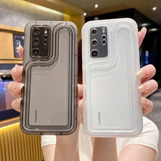 เคสโทรศัพท์มือถือ TPU กันกระแทก สีพื้น สําหรับ Huawei Mate 30 40 50 Pro P40 P50 P60 Pro Honor 50 60 70 80 90 Pro