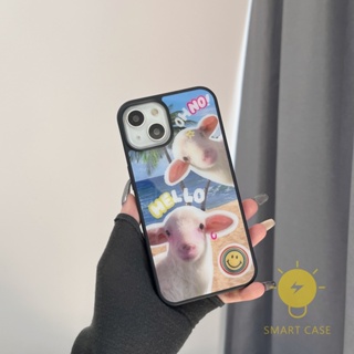 For เคสไอโฟน 14 Pro Max [Cute Sheep Sea] เคส Phone Case For iPhone 14 Pro Max Plus 13 12 11 For เคสไอโฟน11 Ins Korean Style Retro Classic Couple Shockproof Protective TPU Cover Shell