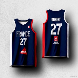 เสื้อกีฬาบาสเก็ตบอล NP2 France Gobert พลัสไซซ์ สําหรับผู้ชาย และผู้หญิง PN2