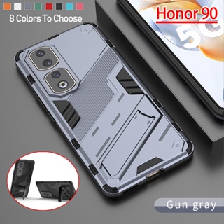 เคสโทรศัพท์มือถือแบบแข็ง กันกระแทก 3D พร้อมขาตั้ง สําหรับ Honor 90 Pro 90Pro Honor90 Honor90Pro 5G 2023