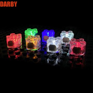 Darby บล็อคตัวต่อ LED 2x2 2x2 จุด ทรงกลม ของเล่นสําหรับเด็ก