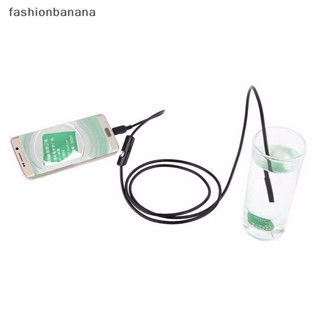 [fashionbanana] กล้องเอนโดสโคป Led 6 ดวง 5.5 มม. แอนดรอยด์ 5 เมตร กันน้ํา ตรวจสอบงู USB