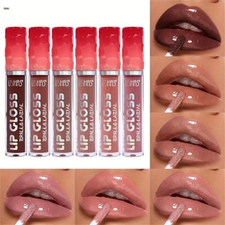 Ushas Moisturizing Lip Glaze ลิปกลอส Water Light ไม่ซีดจาง ลิปสติกไม่ติดถ้วย Liquid nuuo