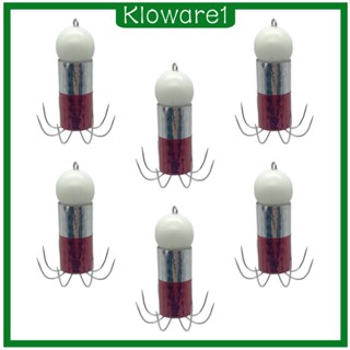 [Kloware1] เหยื่อตกปลาหมึกเรืองแสง 6 ชิ้น