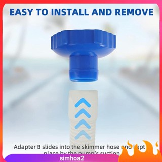 [Simhoa2] Small Strainer Hose B Adapter Pool Vacuum Hose Adapter Replacement Hose Adapter for above Ground Pool