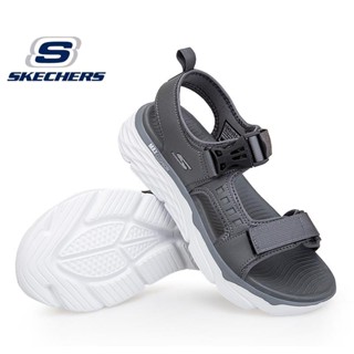 Skechers_ MAX CUSHION รองเท้าแตะลําลอง ข้อสั้น คุณภาพสูง สําหรับผู้ชาย เหมาะกับการเล่นกีฬา โยคะ แม็กซ์ ไซซ์ 40-45