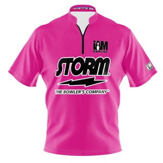 Storm DS เสื้อโปโล แขนสั้น พิมพ์ลายโบว์ลิ่ง 1607-ST 3D