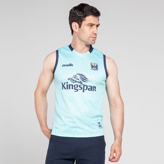 2023 เสื้อกีฬารักบี้ Cavan GAA สีเขียว ไซซ์ Rugby Vest Jersey Size S-3XL