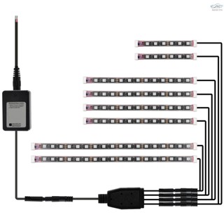 พร้อมส่ง ชุดไฟ LED IP68 RGB กันน้ํา ควบคุมผ่านแอป สําหรับตกแต่งรถจักรยานยนต์ รถยนต์