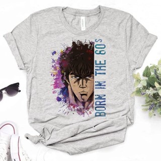 Kenshiro เสื้อยืด ลายการ์ตูน สําหรับผู้หญิง Y2K