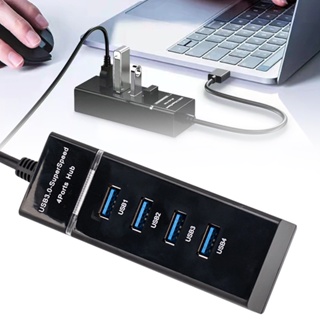 อะแดปเตอร์แยกฮับ Type C 4 พอร์ต USB 3.0 ความเร็วสูง สําหรับคอมพิวเตอร์ แล็ปท็อป