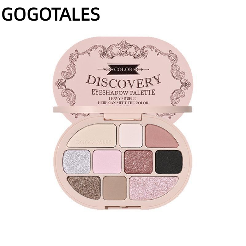 【ใหม่】GOGO Tales พาเลตต์อายแชโดว์ เนื้อแมตต์ สีน้ําตาลนม สําหรับแต่งหน้า