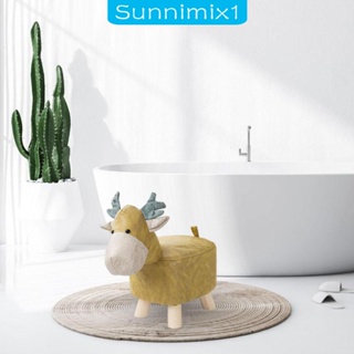 [Sunnimix1] ที่พักเท้าไม้ ลายการ์ตูนสัตว์ กวาง อเนกประสงค์ สําหรับห้องนั่งเล่น ห้องเด็กเล่น ทางเข้า ในร่ม กลางแจ้ง