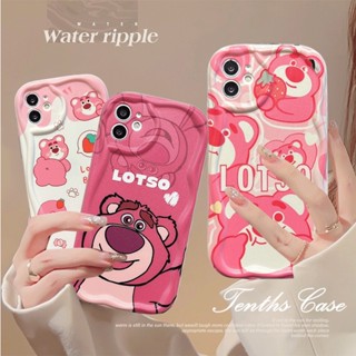 เคสโทรศัพท์มือถือ ลายหมีน่ารัก 3D ขอบโค้ง สีชมพู สําหรับ infinix Hot 30i 30 30Play 20 20i 20Play Smart 7 5 2020 Note 30 Pro TECNO Spark 10C Smart 6 6Plus Hot 8 10 Lite Hot 12 11 10 Play