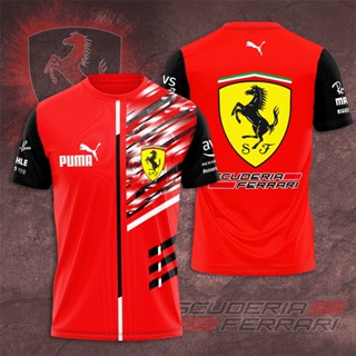 พร้อมส่ง เสื้อยืดแขนสั้น พิมพ์ลาย One Scuderia FERRARIS Racing Teams 3D แฟชั่นฤดูร้อน สําหรับเด็กผู้ชาย 2023