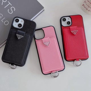 เคสโทรศัพท์มือถือหนัง พร้อมช่องใส่บัตร 2 ช่อง สําหรับ iPhone 14ProMax 13 12 11