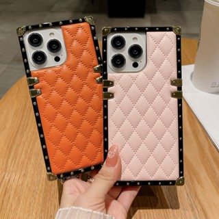 เคสโทรศัพท์มือถือ หนัง PU ทรงสี่เหลี่ยม หรูหรา สําหรับ Realme C55 9i C35 V11 OPPO F23 F11 F17 F17PRO F19 F21PRO