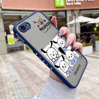 เคสซิลิโคนใส ขอบสี่เหลี่ยม กันกระแทก ลายการ์ตูน Pochacco น่ารัก สําหรับ iPhone 7 8 se 2020 7 Plus 8 Plus