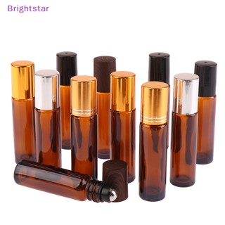 Brightstar ขวดแก้ว สีเหลืองอําพัน 10 มล. สําหรับลิปกลอส 1 ชิ้น