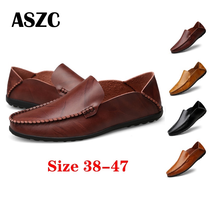 ผู้ชาย Loafer Casual หนังวัวเรือขับรถรองเท้า Slip บนผู้ชาย Loafer ขนาดใหญ่ 38-46 รองเท้าสําหรับชาย