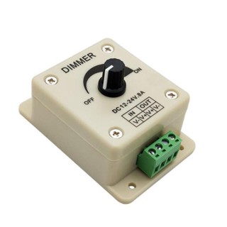 สวิตช์ไฟ LED หรี่แสงได้ DC 12V 24V 8A ปรับได้ สําหรับแถบไฟ LED s1