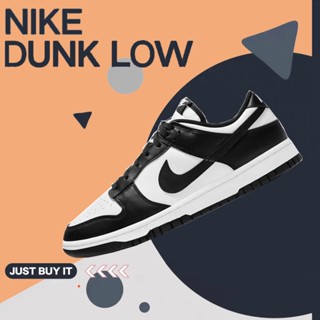 nike ผู้ชาย dunk low  "Panda"ของแท้ 100% Nike Dunk Low Next Nature Black White ของแท้ 100%