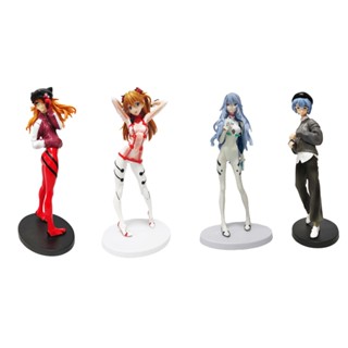 โมเดลฟิกเกอร์ PVC อนิเมะ Ayanami Rei Asuka Langley Soryu Evangelion Gashapon