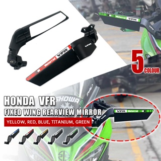 กระจกมองหลังรถจักรยานยนต์ แบบหมุนได้ ปรับได้ สําหรับ Honda VFR 400 750 800 VTR1000F CBR 650R 650F