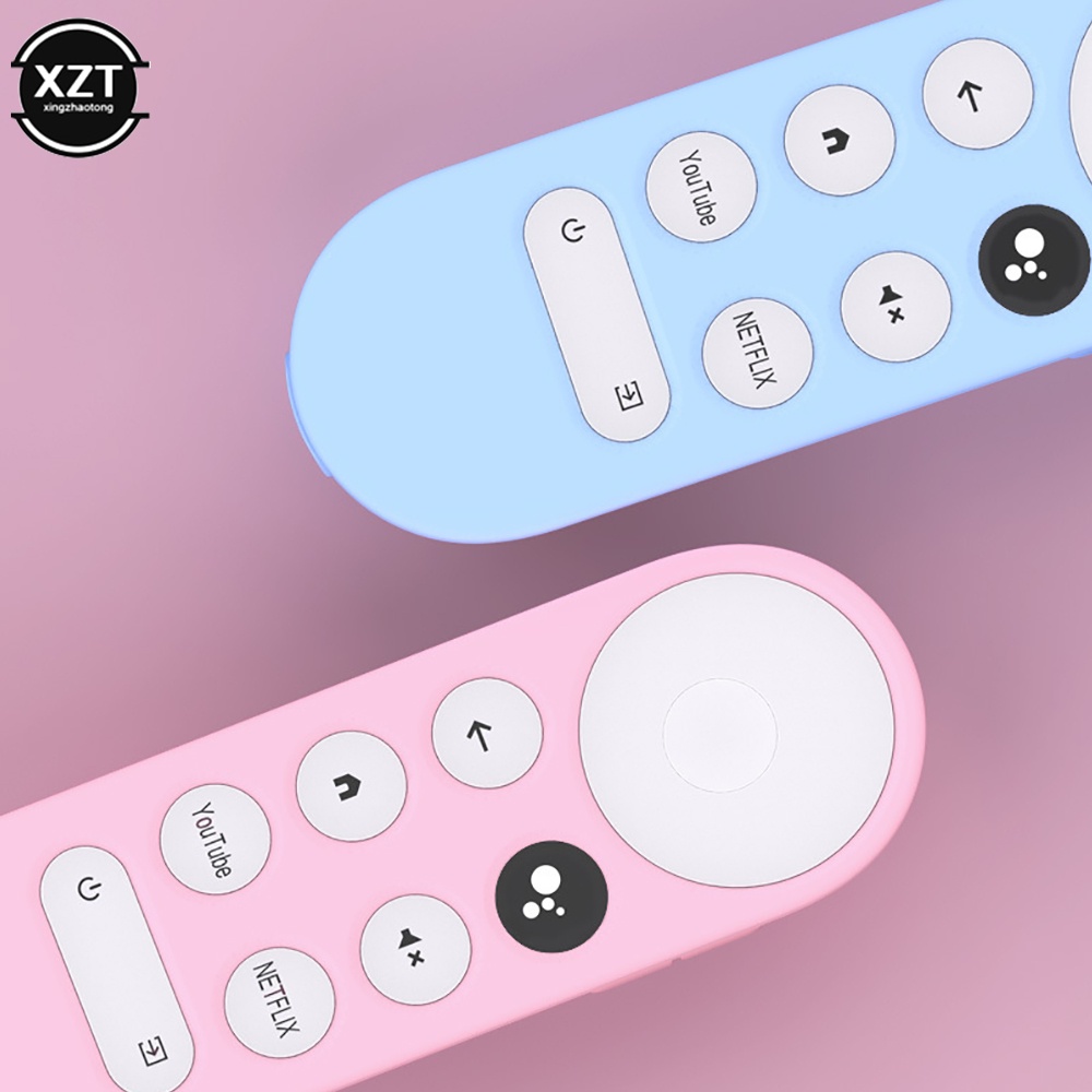 เคสซิลิโคนอ่อนนุ่มกันลื่นสําหรับ Chromecast รีโมทคอนโทรลฝาครอบสําหรับ Chromecast TV 2020 รีโมทคอนโทรลด้วยเสียง